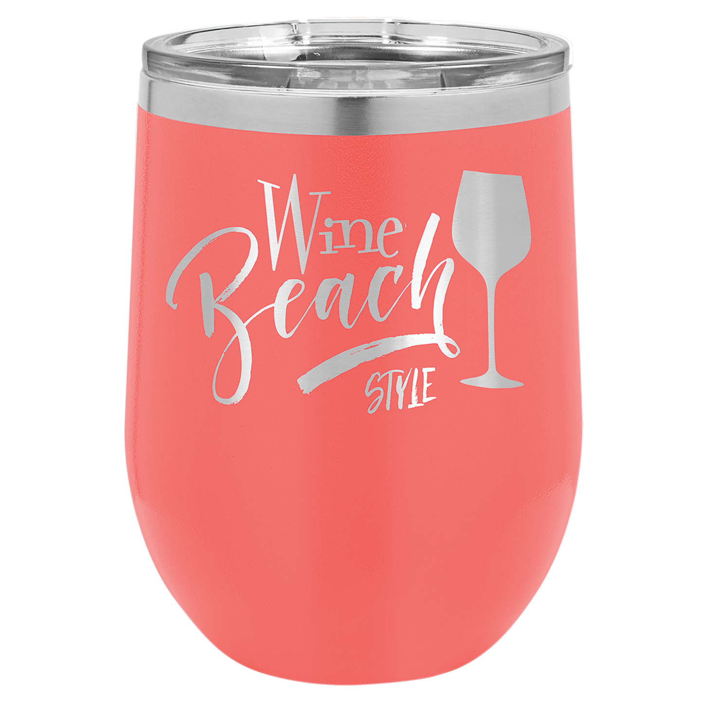 Polar Camel 12oz Stemless Wine Tumbler - Personalized